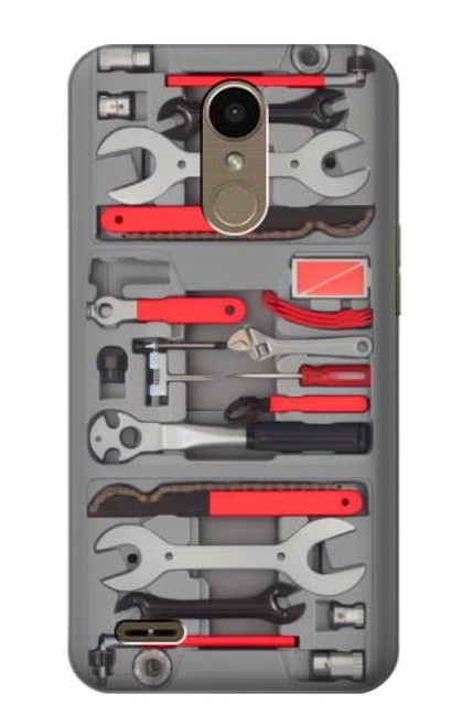 S3921 Bike Repair Tool Graphic Paint Hülle Schutzhülle Taschen für LG K10 (2018), LG K30