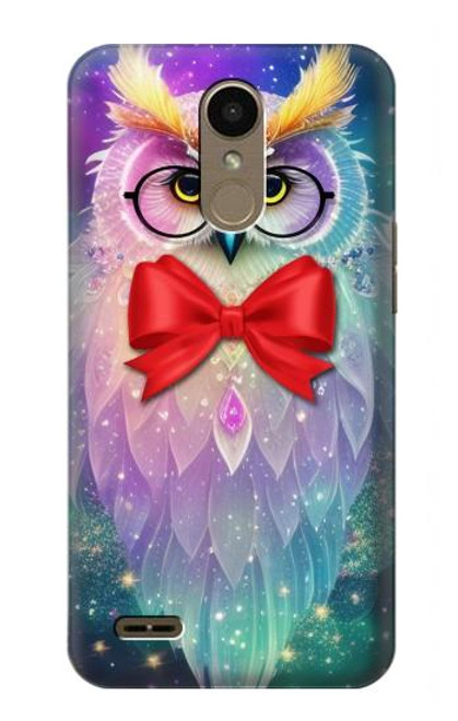 S3934 Fantasy Nerd Owl Hülle Schutzhülle Taschen für LG K10 (2018), LG K30