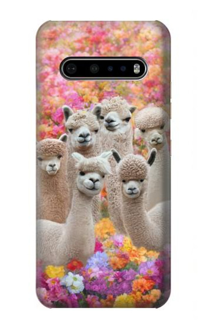 S3916 Alpaca Family Baby Alpaca Hülle Schutzhülle Taschen für LG V60 ThinQ 5G