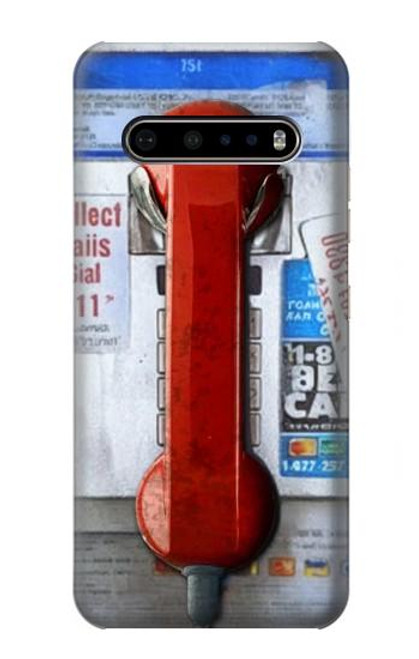 S3925 Collage Vintage Pay Phone Hülle Schutzhülle Taschen für LG V60 ThinQ 5G