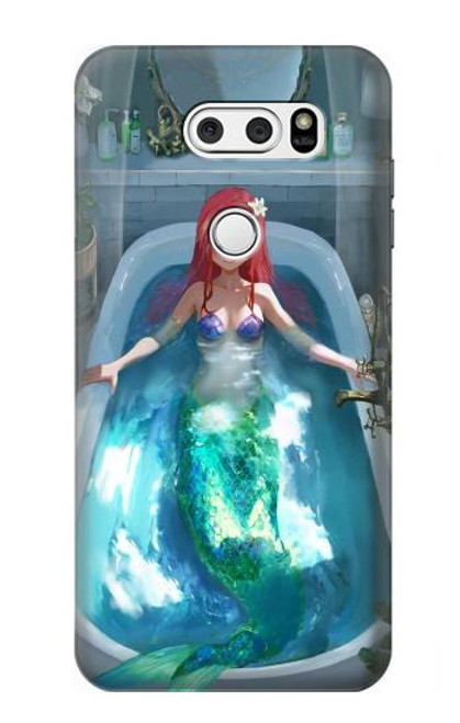 S3911 Cute Little Mermaid Aqua Spa Hülle Schutzhülle Taschen für LG V30, LG V30 Plus, LG V30S ThinQ, LG V35, LG V35 ThinQ