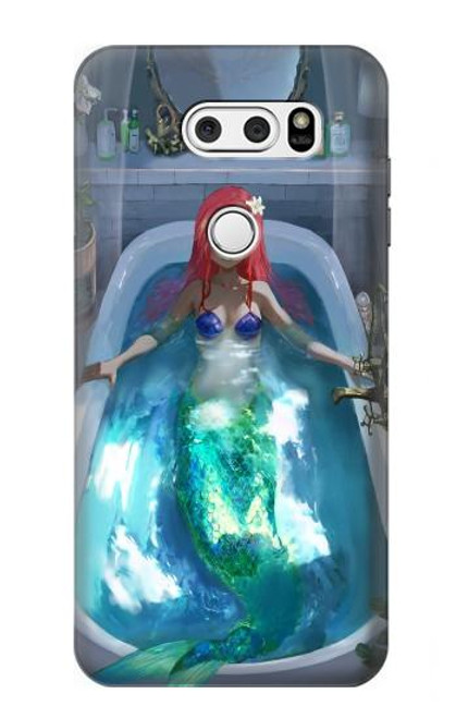 S3912 Cute Little Mermaid Aqua Spa Hülle Schutzhülle Taschen für LG V30, LG V30 Plus, LG V30S ThinQ, LG V35, LG V35 ThinQ
