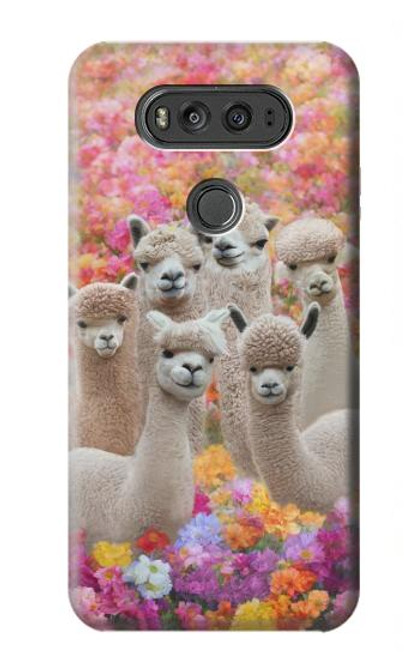 S3916 Alpaca Family Baby Alpaca Hülle Schutzhülle Taschen für LG V20