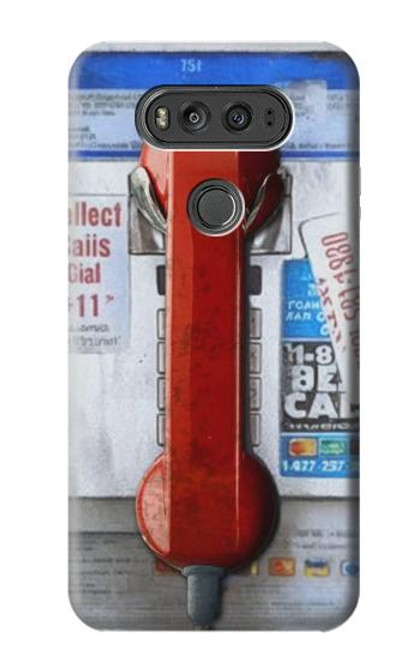 S3925 Collage Vintage Pay Phone Hülle Schutzhülle Taschen für LG V20