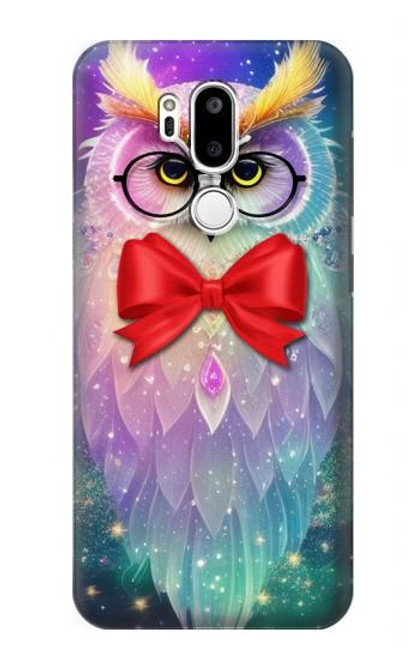 S3934 Fantasy Nerd Owl Hülle Schutzhülle Taschen für LG G7 ThinQ