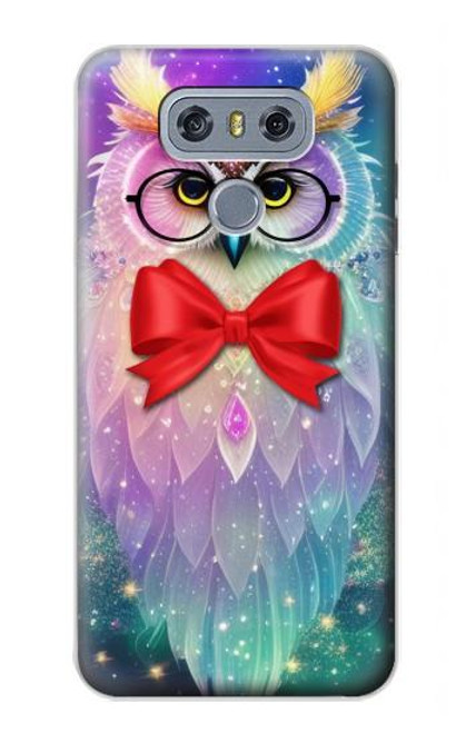 S3934 Fantasy Nerd Owl Hülle Schutzhülle Taschen für LG G6