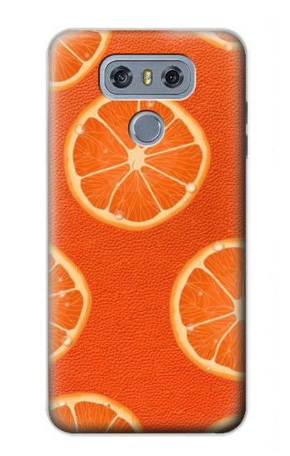 S3946 Seamless Orange Pattern Hülle Schutzhülle Taschen für LG G6