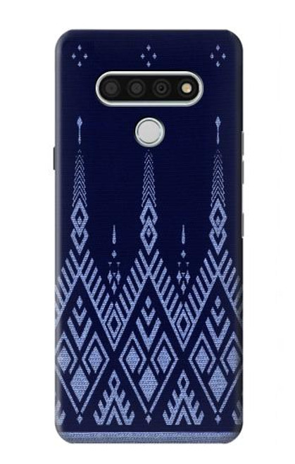S3950 Textile Thai Blue Pattern Hülle Schutzhülle Taschen für LG Stylo 6