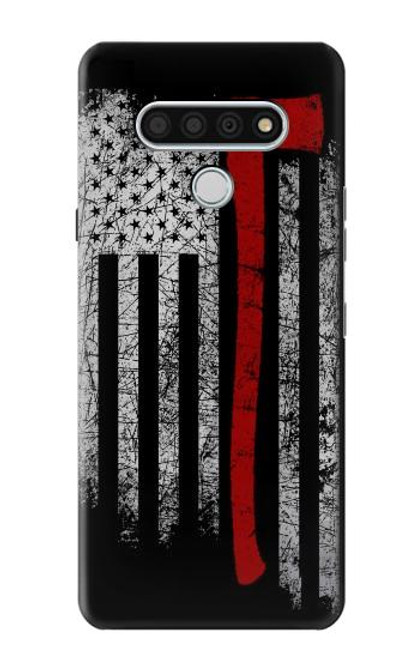 S3958 Firefighter Axe Flag Hülle Schutzhülle Taschen für LG Stylo 6