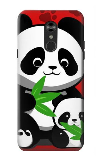 S3929 Cute Panda Eating Bamboo Hülle Schutzhülle Taschen für LG Q Stylo 4, LG Q Stylus