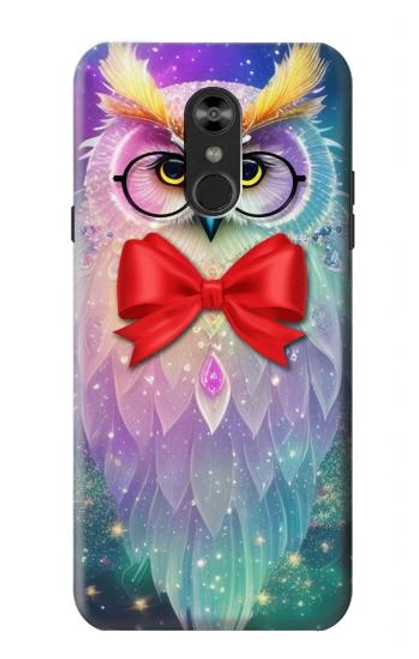 S3934 Fantasy Nerd Owl Hülle Schutzhülle Taschen für LG Q Stylo 4, LG Q Stylus
