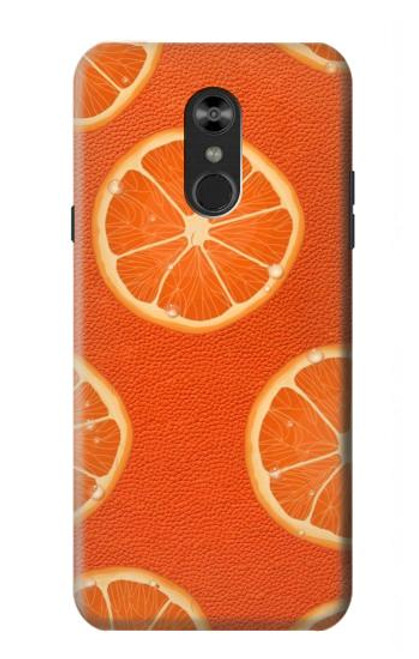 S3946 Seamless Orange Pattern Hülle Schutzhülle Taschen für LG Q Stylo 4, LG Q Stylus