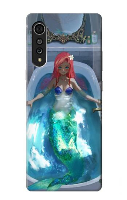 S3912 Cute Little Mermaid Aqua Spa Hülle Schutzhülle Taschen für LG Velvet