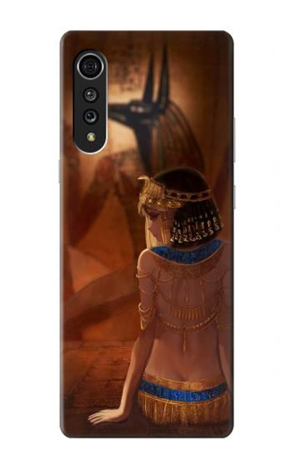 S3919 Egyptian Queen Cleopatra Anubis Hülle Schutzhülle Taschen für LG Velvet