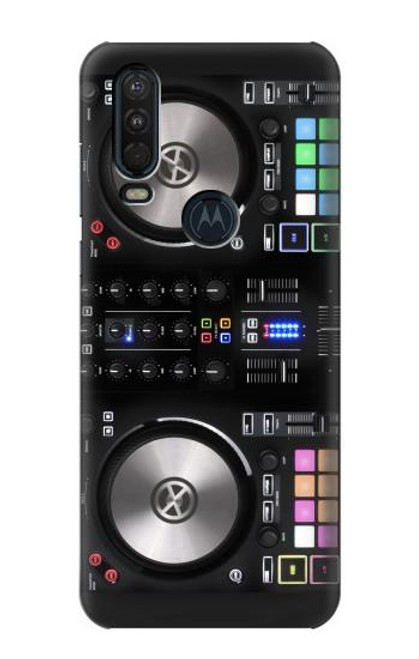 S3931 DJ Mixer Graphic Paint Hülle Schutzhülle Taschen für Motorola One Action (Moto P40 Power)