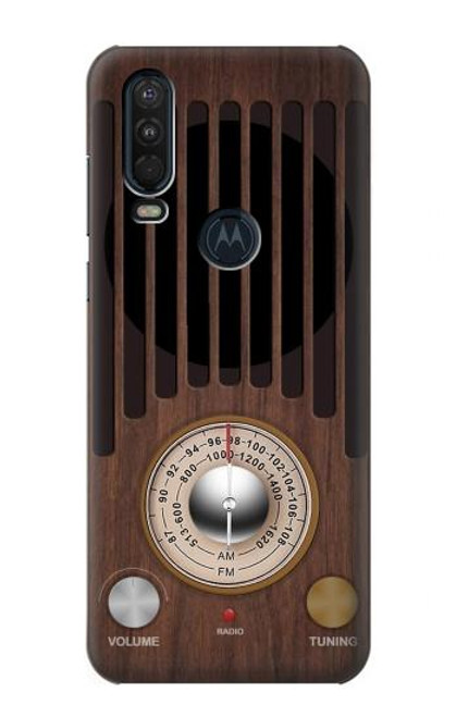 S3935 FM AM Radio Tuner Graphic Hülle Schutzhülle Taschen für Motorola One Action (Moto P40 Power)