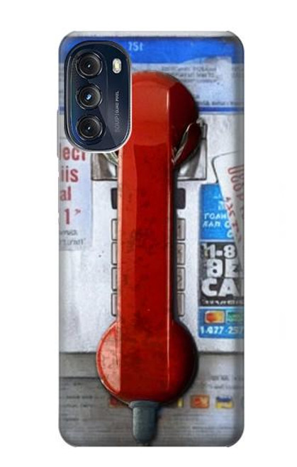 S3925 Collage Vintage Pay Phone Hülle Schutzhülle Taschen für Motorola Moto G (2022)
