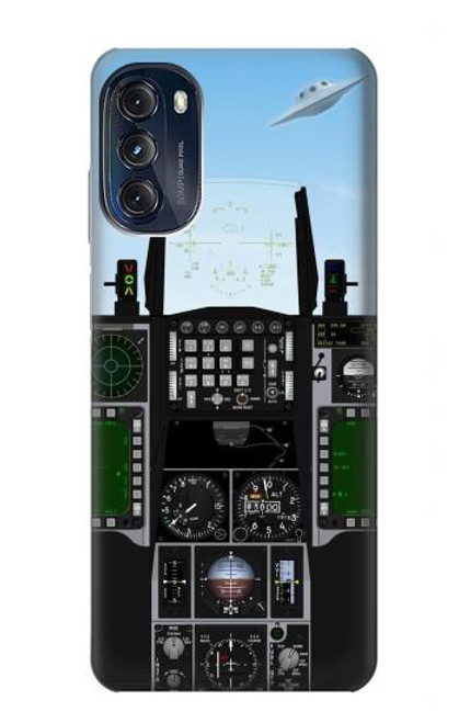 S3933 Fighter Aircraft UFO Hülle Schutzhülle Taschen für Motorola Moto G (2022)