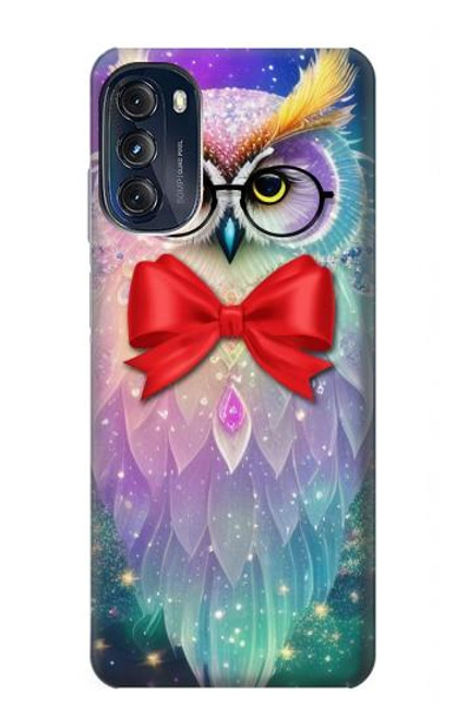 S3934 Fantasy Nerd Owl Hülle Schutzhülle Taschen für Motorola Moto G (2022)