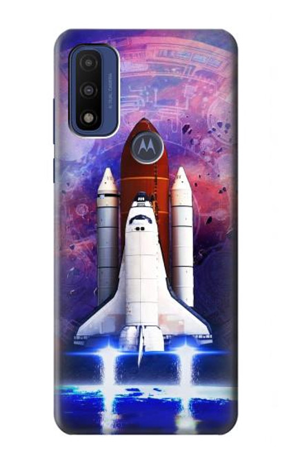 S3913 Colorful Nebula Space Shuttle Hülle Schutzhülle Taschen für Motorola G Pure