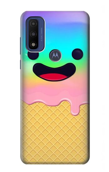S3939 Ice Cream Cute Smile Hülle Schutzhülle Taschen für Motorola G Pure