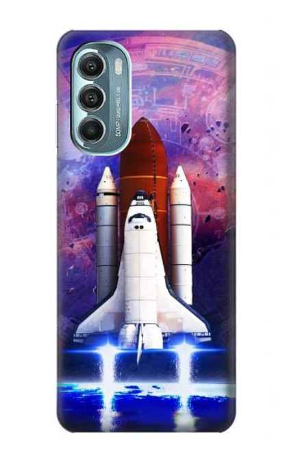 S3913 Colorful Nebula Space Shuttle Hülle Schutzhülle Taschen für Motorola Moto G Stylus 5G (2022)