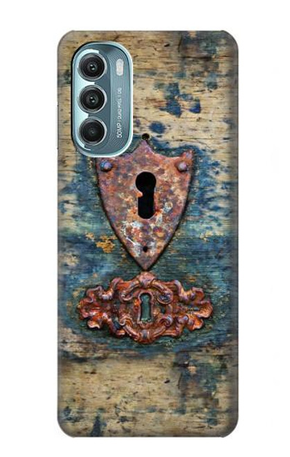S3955 Vintage Keyhole Weather Door Hülle Schutzhülle Taschen für Motorola Moto G Stylus 5G (2022)