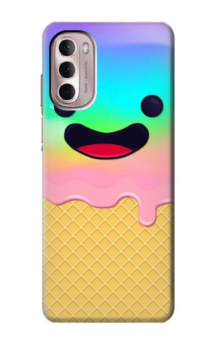 S3939 Ice Cream Cute Smile Hülle Schutzhülle Taschen für Motorola Moto G Stylus 4G (2022)