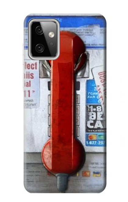 S3925 Collage Vintage Pay Phone Hülle Schutzhülle Taschen für Motorola Moto G Power (2023) 5G