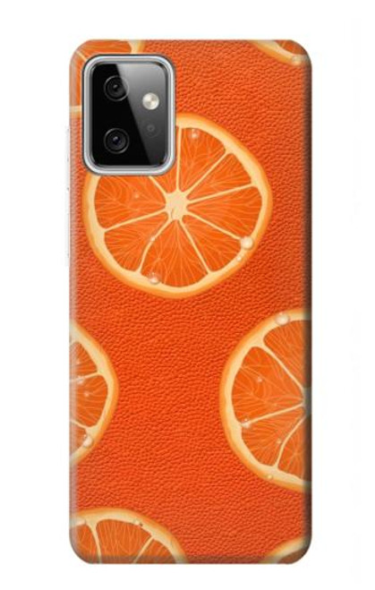 S3946 Seamless Orange Pattern Hülle Schutzhülle Taschen für Motorola Moto G Power (2023) 5G