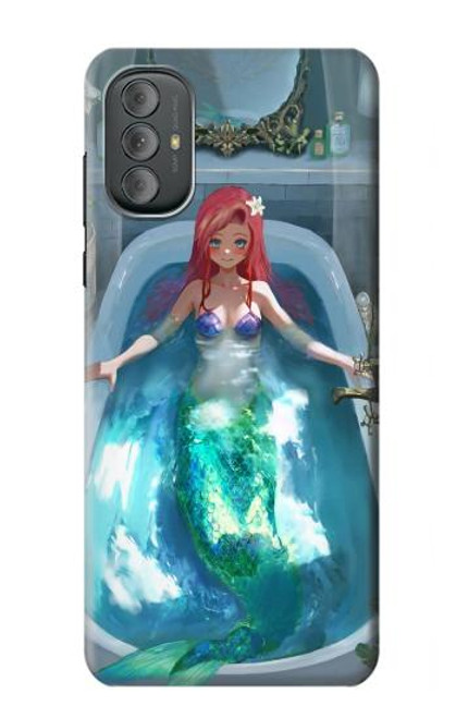 S3911 Cute Little Mermaid Aqua Spa Hülle Schutzhülle Taschen für Motorola Moto G Power 2022, G Play 2023