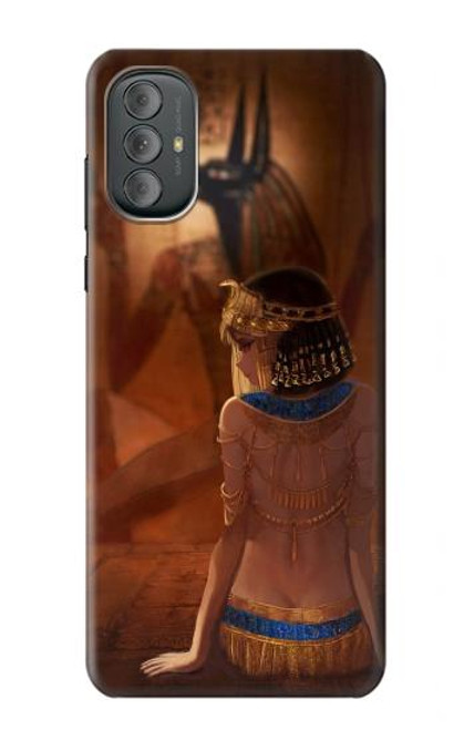 S3919 Egyptian Queen Cleopatra Anubis Hülle Schutzhülle Taschen für Motorola Moto G Power 2022, G Play 2023