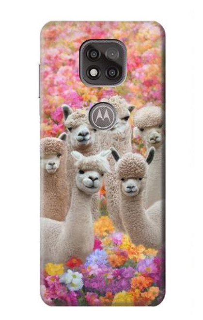 S3916 Alpaca Family Baby Alpaca Hülle Schutzhülle Taschen für Motorola Moto G Power (2021)