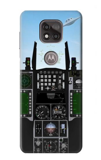 S3933 Fighter Aircraft UFO Hülle Schutzhülle Taschen für Motorola Moto G Power (2021)