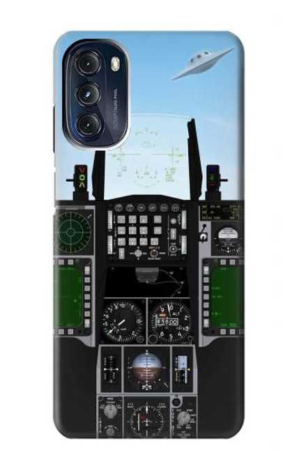 S3933 Fighter Aircraft UFO Hülle Schutzhülle Taschen für Motorola Moto G 5G (2023)