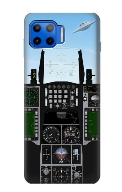 S3933 Fighter Aircraft UFO Hülle Schutzhülle Taschen für Motorola Moto G 5G Plus