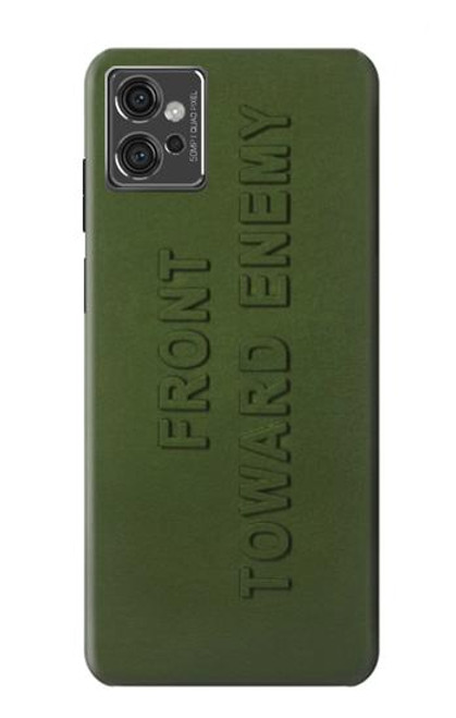 S3936 Front Toward Enermy Hülle Schutzhülle Taschen für Motorola Moto G32