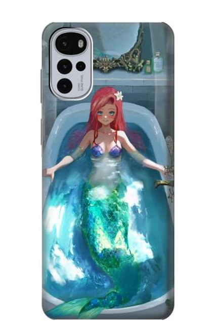 S3911 Cute Little Mermaid Aqua Spa Hülle Schutzhülle Taschen für Motorola Moto G22