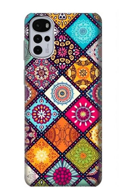 S3943 Maldalas Pattern Hülle Schutzhülle Taschen für Motorola Moto G22