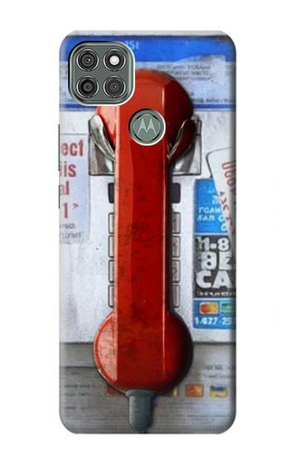 S3925 Collage Vintage Pay Phone Hülle Schutzhülle Taschen für Motorola Moto G9 Power