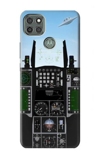 S3933 Fighter Aircraft UFO Hülle Schutzhülle Taschen für Motorola Moto G9 Power