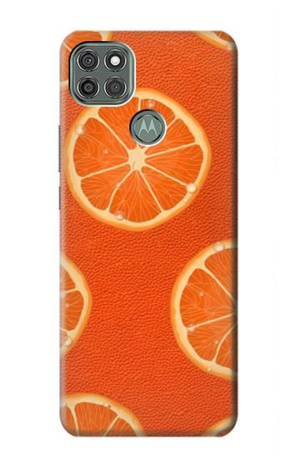 S3946 Seamless Orange Pattern Hülle Schutzhülle Taschen für Motorola Moto G9 Power