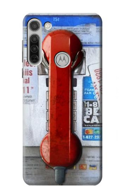 S3925 Collage Vintage Pay Phone Hülle Schutzhülle Taschen für Motorola Moto G8