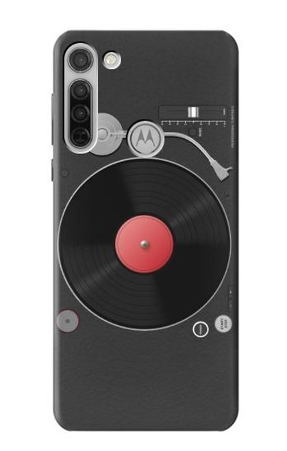 S3952 Turntable Vinyl Record Player Graphic Hülle Schutzhülle Taschen für Motorola Moto G8