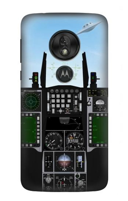 S3933 Fighter Aircraft UFO Hülle Schutzhülle Taschen für Motorola Moto G7 Power