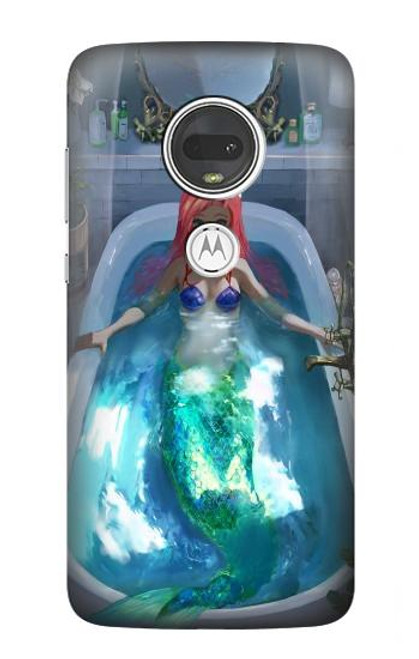 S3912 Cute Little Mermaid Aqua Spa Hülle Schutzhülle Taschen für Motorola Moto G7, Moto G7 Plus