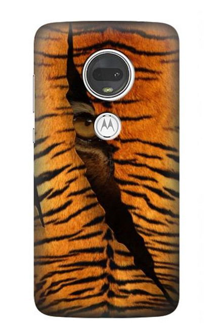 S3951 Tiger Eye Tear Marks Hülle Schutzhülle Taschen für Motorola Moto G7, Moto G7 Plus