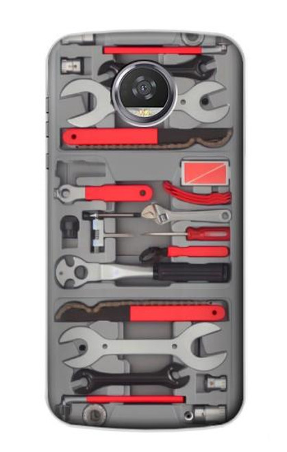 S3921 Bike Repair Tool Graphic Paint Hülle Schutzhülle Taschen für Motorola Moto Z2 Play, Z2 Force