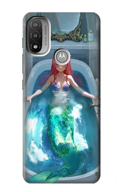 S3911 Cute Little Mermaid Aqua Spa Hülle Schutzhülle Taschen für Motorola Moto E20,E30,E40