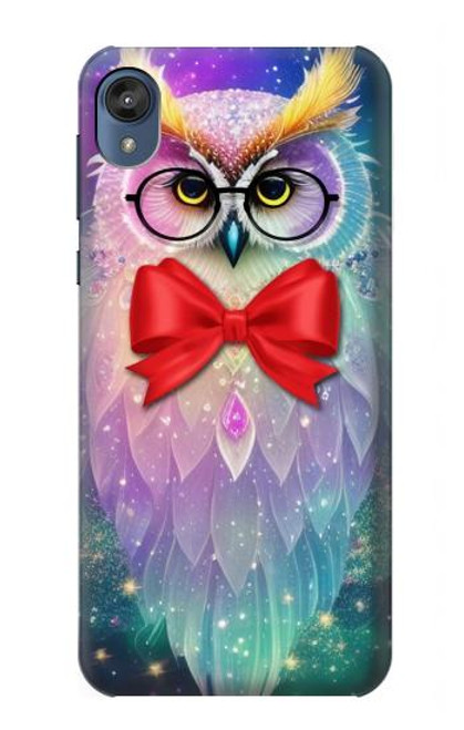 S3934 Fantasy Nerd Owl Hülle Schutzhülle Taschen für Motorola Moto E6, Moto E (6th Gen)